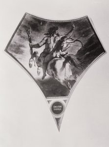 アキレスの教育（75741も参照） 作： Ferdinand Victor Eugene Delacroix
